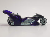 2001 Hot Wheels First Editions Fright Bike Motorcycle Clear Purple Die Cast Toy Car Vehicle