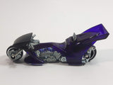 2001 Hot Wheels First Editions Fright Bike Motorcycle Clear Purple Die Cast Toy Car Vehicle