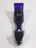 2001 Hot Wheels First Editions Fright Bike Motorcycle Clear Purple Die Cast Toy Car Vehicle