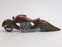 2007 Hot Wheels Camouflage W-Oozie Motorcycle Flat Brown Die Cast Toy Car Vehicle