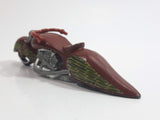 2007 Hot Wheels Camouflage W-Oozie Motorcycle Flat Brown Die Cast Toy Car Vehicle