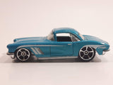 2013 Hot Wheels HW Showroom Corvette 60th '62 Corvette Metalflake Aqua Die Cast Toy Classic Car Vehicle