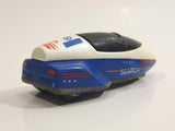 1996 Warner Hot Wheels GM Lean Machine Space Agency HWSA Research Ship White & Blue Die Cast Toy Planetary Exploration Rocket Vehicle