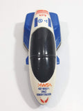 1996 Warner Hot Wheels GM Lean Machine Space Agency HWSA Research Ship White & Blue Die Cast Toy Planetary Exploration Rocket Vehicle