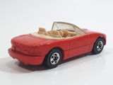 1991 Hot Wheels Mazda MX-5 Miata Convertible Red Die Cast Toy Sports Car Vehicle