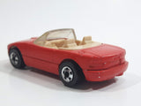 1991 Hot Wheels Mazda MX-5 Miata Convertible Red Die Cast Toy Sports Car Vehicle