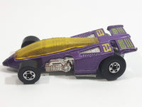 1990 Hot Wheels Speed Fleet Shadow Jet F-3 Inter Cooled Purple Die Cast Toy Race Car Vehicle