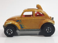 1988 Hot Wheels Color Racers Baja Bug Volkswagen VW Beetle Metallic Orange Brown To Yellow Die Cast Toy Car Vehicle