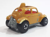 1988 Hot Wheels Color Racers Baja Bug Volkswagen VW Beetle Metallic Orange Brown To Yellow Die Cast Toy Car Vehicle