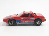 1987 Hot Wheels The Hot Ones Pontiac Fiero 2M4 Red Die Cast Toy Sports Car Vehicle - GHO