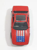 1987 Hot Wheels The Hot Ones Pontiac Fiero 2M4 Red Die Cast Toy Sports Car Vehicle - GHO