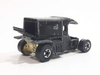 1977 Hot Wheels T-Totaller Black Die Cast Toy Car Vehicle - BW - Hong Kong