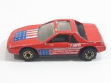 1987 Hot Wheels The Hot Ones Pontiac Fiero 2M4 Red Die Cast Toy Sports Car Vehicle - GHO