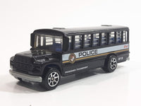 1997 Hot Wheels Prisoner Transport 013 School Bus Black Die Cast Toy Car Vehicle