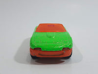 1996 Hot Wheels Double Barrel Race Mazda MX-5 Miata Convertible Bright Green with Gold Glitter Die Cast Toy Sports Car Vehicle