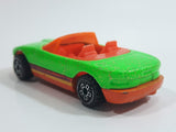 1996 Hot Wheels Double Barrel Race Mazda MX-5 Miata Convertible Bright Green with Gold Glitter Die Cast Toy Sports Car Vehicle