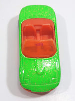 1996 Hot Wheels Double Barrel Race Mazda MX-5 Miata Convertible Bright Green with Gold Glitter Die Cast Toy Sports Car Vehicle