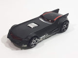 2011 Hot Wheels Track Stars The Batman Batmobile Animated Series Flat Black Die Cast Toy Character Car Vehicle