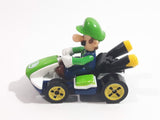 2019 Hot Wheels Mario Kart Standard Kart Luigi White and Green Die Cast Toy Race Car Vehicle