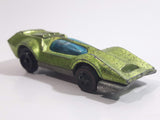 Vintage 1971 Hot Wheels Red Lines Bugeye Spectraflame Lime Green Die Cast Toy Car Vehicle with Opening Hood