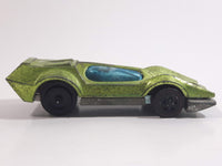 Vintage 1971 Hot Wheels Red Lines Bugeye Spectraflame Lime Green Die Cast Toy Car Vehicle with Opening Hood