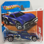 2011 Hot Wheels Thrill Racers - Highway 11 Tow Jam Metalflake Dark Blue Die Cast Toy Car Vehicle - New in Package - Short Card