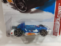 2013 Hot Wheels HW Racing Arrow Dynamic Clear Blue and White Die Cast Toy Car Vehicle New in Package