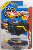 2013 Hot Wheels HW Racing Loop Coupe Clear Blue and White Die Cast Toy Car Vehicle New in Package