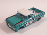 2015 Hot Wheels HW City: Surf Patrol Custom '62 Chevy Truck Dark Teal White Roof Die Cast Toy Car Vehicle