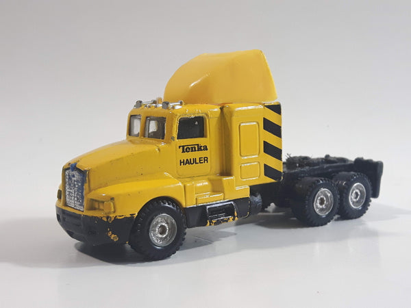 Maisto Tonka Hauler Semi Tractor Truck Yellow Die Cast Toy Car Vehicle