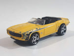 2011 Hot Wheels Chevy '69 Camaro Convertible Yellow Die Cast Toy Car Vehicle