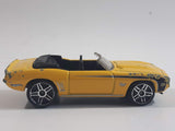 2011 Hot Wheels Chevy '69 Camaro Convertible Yellow Die Cast Toy Car Vehicle