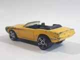 2011 Hot Wheels Chevy '69 Camaro Convertible Yellow Die Cast Toy Car Vehicle