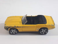 2011 Hot Wheels Chevy '69 Camaro Convertible Yellow Die Cast Toy Car Vehicle