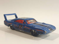 2000 Hot Wheels Seein' 3-D 1970 Dodge Charger Daytona Blue Die Cast Toy Muscle Car Vehicle