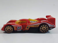 2012 Hot Wheels Track Stars 24 Ours Red Die Cast Toy Race Car Vehicle