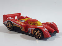 2012 Hot Wheels Track Stars 24 Ours Red Die Cast Toy Race Car Vehicle