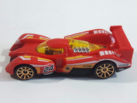 2012 Hot Wheels Track Stars 24 Ours Red Die Cast Toy Race Car Vehicle