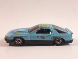 Yatming No. 807 Mazda RX-7 Turbo Super 8 Light Blue Die Cast Toy Car Vehicle