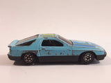 Yatming No. 807 Mazda RX-7 Turbo Super 8 Light Blue Die Cast Toy Car Vehicle