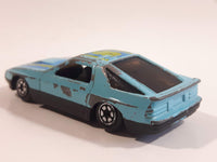 Yatming No. 807 Mazda RX-7 Turbo Super 8 Light Blue Die Cast Toy Car Vehicle