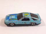 Yatming No. 807 Mazda RX-7 Turbo Super 8 Light Blue Die Cast Toy Car Vehicle