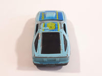 Yatming No. 807 Mazda RX-7 Turbo Super 8 Light Blue Die Cast Toy Car Vehicle