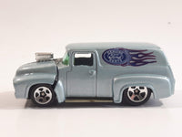 1999 Hot Wheels First Editions '56 Ford Truck Light Blue Grey Die Cast Toy Car Hot Rod Vehicle with Opening Hood