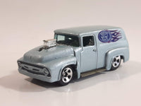 1999 Hot Wheels First Editions '56 Ford Truck Light Blue Grey Die Cast Toy Car Hot Rod Vehicle with Opening Hood