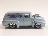 1999 Hot Wheels First Editions '56 Ford Truck Light Blue Grey Die Cast Toy Car Hot Rod Vehicle with Opening Hood