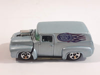 1999 Hot Wheels First Editions '56 Ford Truck Light Blue Grey Die Cast Toy Car Hot Rod Vehicle with Opening Hood