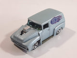 1999 Hot Wheels First Editions '56 Ford Truck Light Blue Grey Die Cast Toy Car Hot Rod Vehicle with Opening Hood