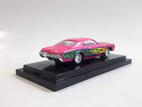 2003 100% Hot Wheels 1969 Buick Riviera Lowrider Bright Pink Die Cast Toy Car Vehicle with Lifting Front End in Display Case