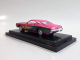 2003 100% Hot Wheels 1969 Buick Riviera Lowrider Bright Pink Die Cast Toy Car Vehicle with Lifting Front End in Display Case